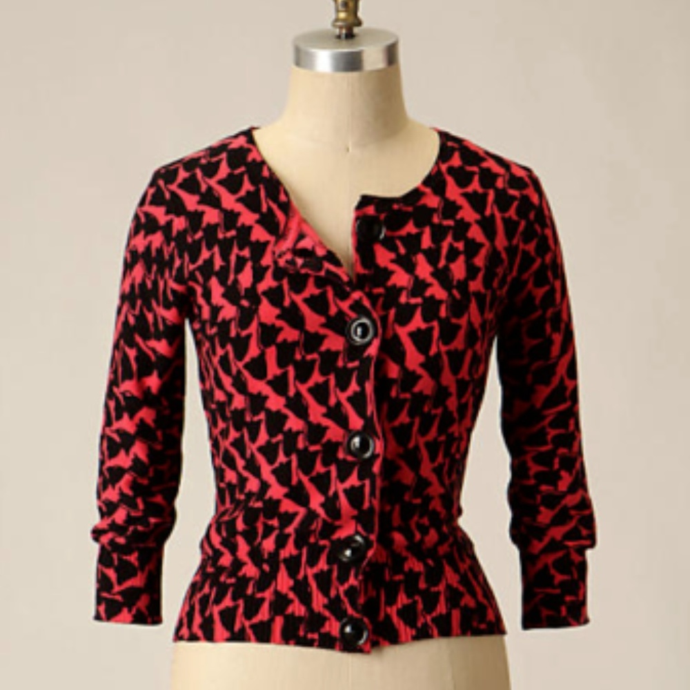 PLENTY Floral Print Cardigan 'Fosteriana' Tulip anthropologie